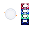 凹型円形二重色 LED パネル ライト 3+3w 6+3w 12+4w 18+6w